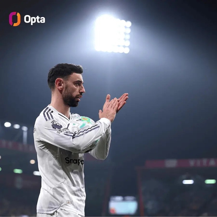 B费第六次获英超月度最佳 追平C罗纪录创队史并