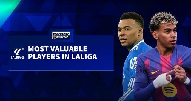 西甲球员身价排名更新：亚马尔姆巴佩并列第一