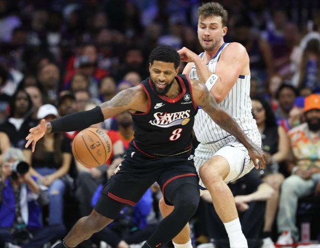 76人109-97力克魔术晋级季后赛 贝恩空砍34分难救